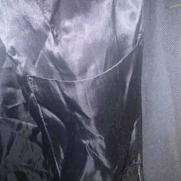 Brooks Brothers Lambswool Charcoal Trench Coat - Picture 6 of 16